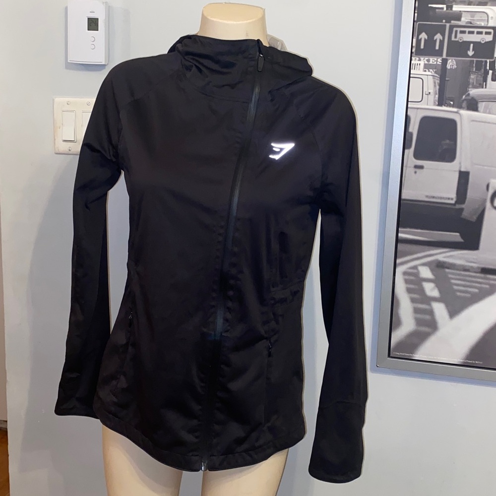 Gymshark hooded jacket windbreaker size S